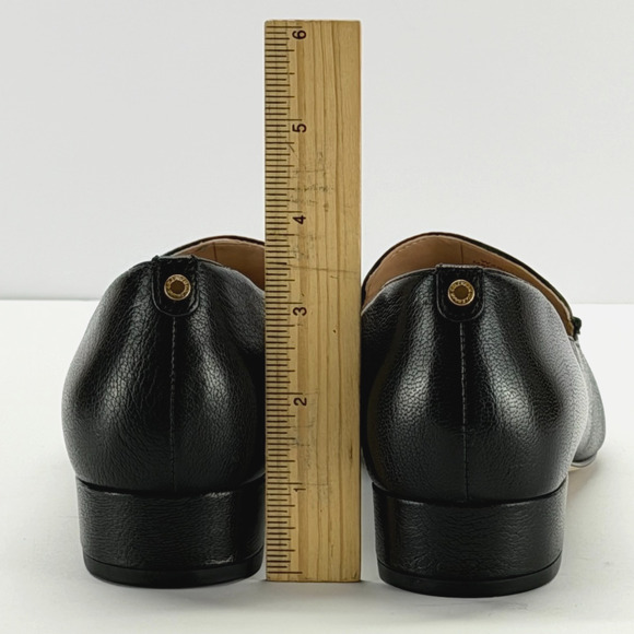 Cole Haan Vivian Black Leather Loafers Sze 7B Slip On Pointed Toe Classic Office - Picture 6 of 10